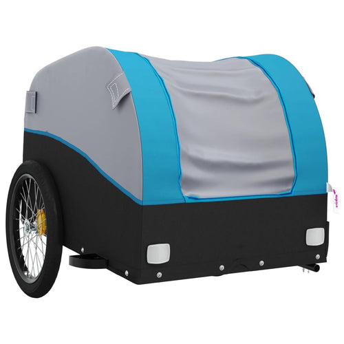 Cykelvagn svart och blå 30 kg järn