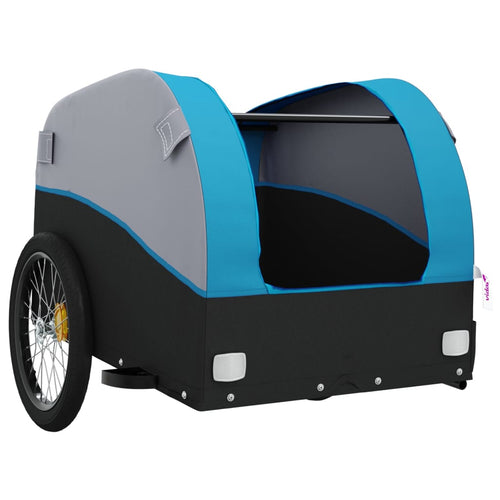 Cykelvagn svart och blå 30 kg järn