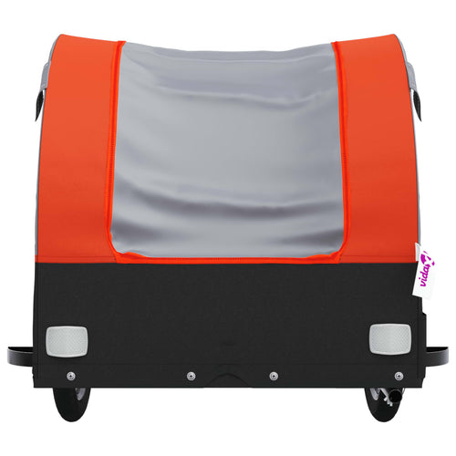 Cykelvagn svart och orange 45 kg järn