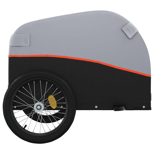 Cykelvagn svart och orange 45 kg järn