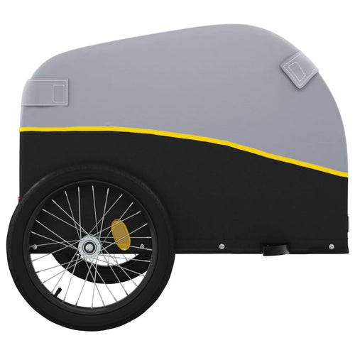 Cykelvagn svart och gul 45 kg järn