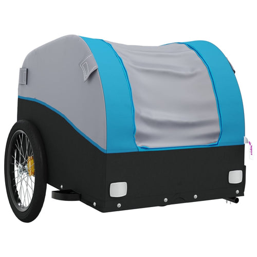Cykelvagn svart och blå 45 kg järn