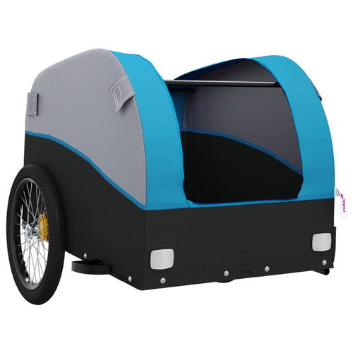 Cykelvagn svart och blå 45 kg järn