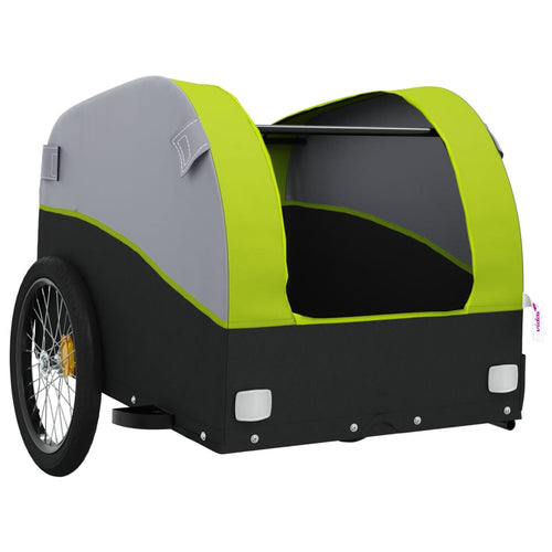 Cykelvagn svart och grön 45 kg järn