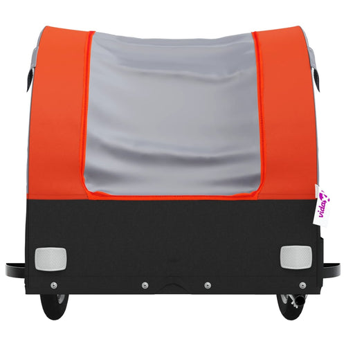 Cykelvagn svart och orange 45 kg järn