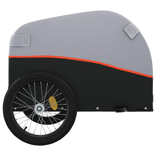 Cykelvagn svart och orange 45 kg järn