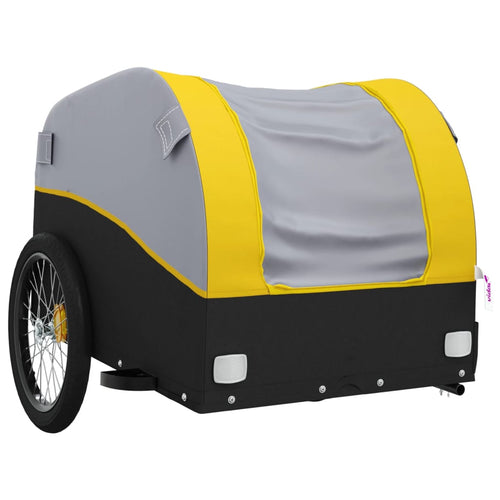 Cykelvagn svart och gul 45 kg järn