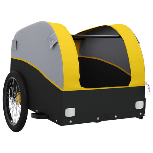 Cykelvagn svart och gul 45 kg järn