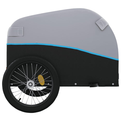 Cykelvagn svart och blå 45 kg järn