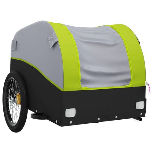 Cykelvagn svart och grön 45 kg järn