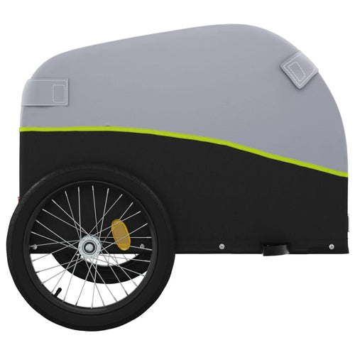 Cykelvagn svart och grön 45 kg järn