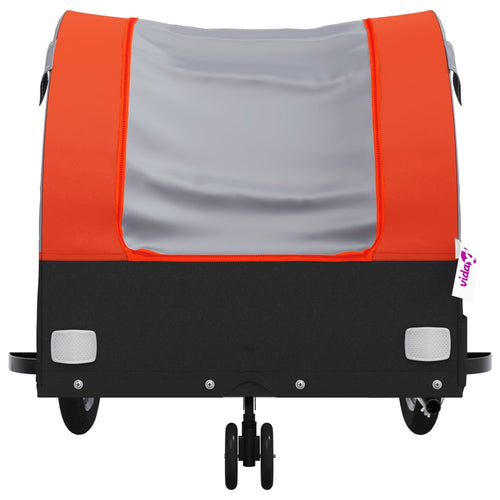 Cykelvagn svart och orange 30 kg järn