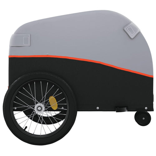 Cykelvagn svart och orange 30 kg järn