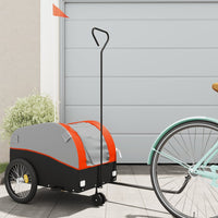 Cykelvagn svart och orange 30 kg järn