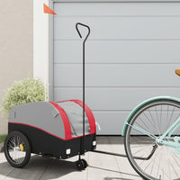 Cykelvagn svart och röd 30 kg järn