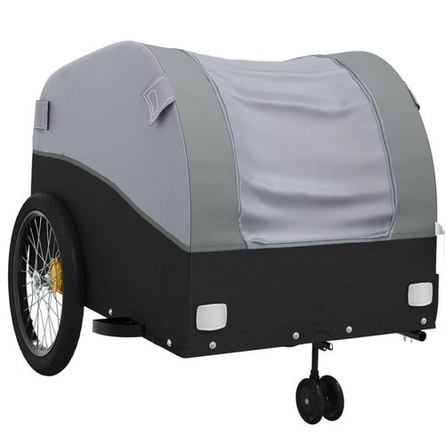 Cykelvagn svart och grå 45 kg järn