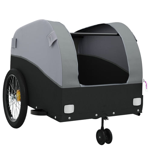 Cykelvagn svart och grå 45 kg järn