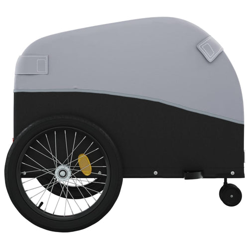 Cykelvagn svart och grå 45 kg järn