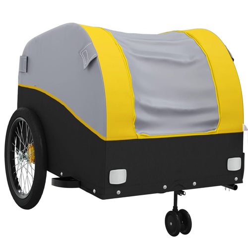 Cykelvagn svart och gul 45 kg järn