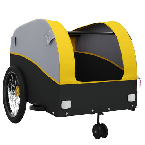 Cykelvagn svart och gul 45 kg järn