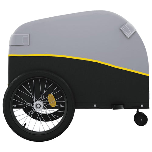 Cykelvagn svart och gul 45 kg järn