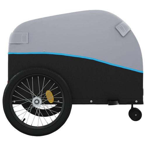 Cykelvagn svart och blå 45 kg järn