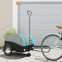 Cykelvagn svart och blå 45 kg järn