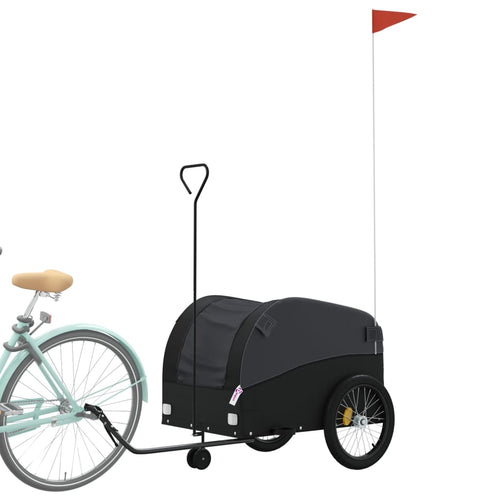 Cykelvagn svart 45 kg järn