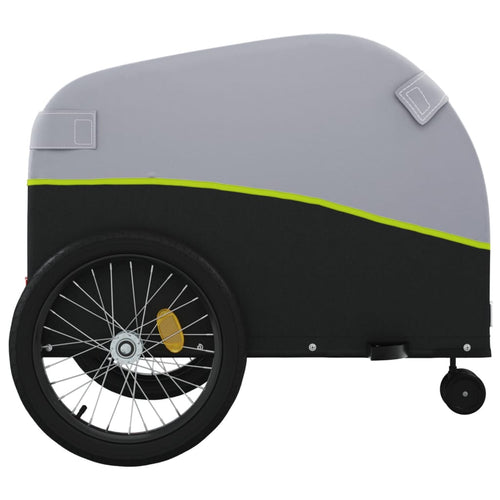 Cykelvagn svart och grön 45 kg järn