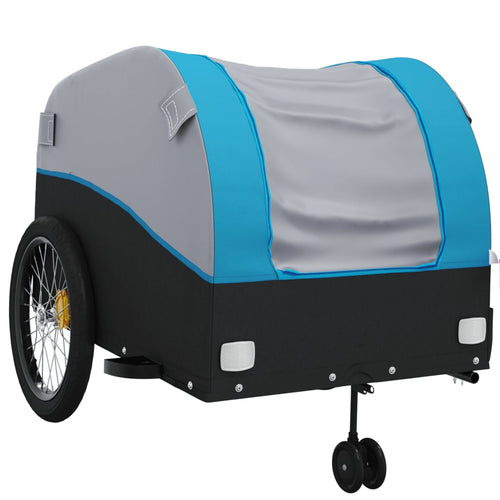 Cykelvagn svart och blå 45 kg järn