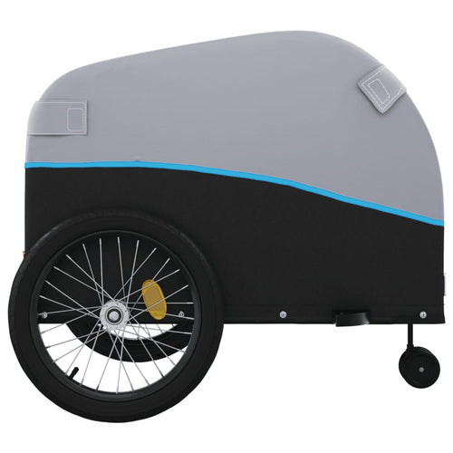 Cykelvagn svart och blå 45 kg järn