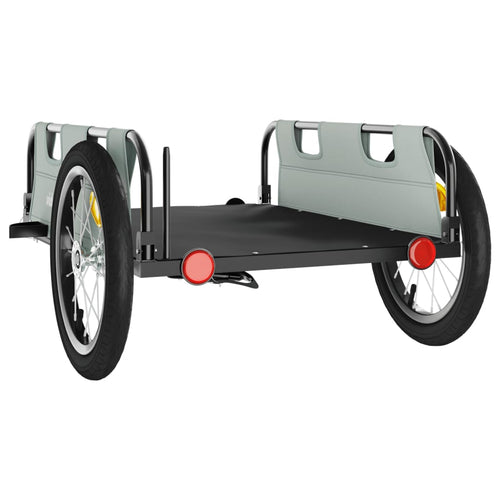 Cykelvagn grå oxfordtyg och järn